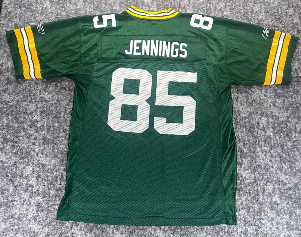 Vintage Green Bay Packers Greg Jennings NFL Football Jersey L Reebok On Field